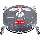WOJET 18-Inch Pressure Washer Surface Cleaner with High Pressure Nozzles to Clean a Driveway, Garage Floor, Patio, Deck, Sidewalk, 4500 PSI,18 Inch Disc PA7607