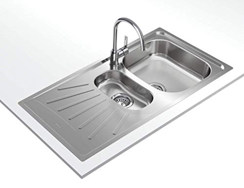 TEKA STARBRIGHT 60 E-XN 1½B 1D Inset Reversible Sink, Grey - 60 cm