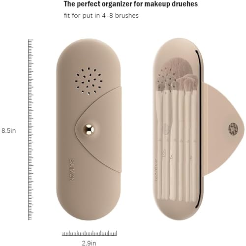 RoseFlower Travel Silicone Makeup Brush Holder - Image 2