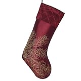 Gireshome Hot Deal Burgundy Faux Silk Deluxe Berry Embroidered Body, Handcraft Pintuck Cuff, Christm