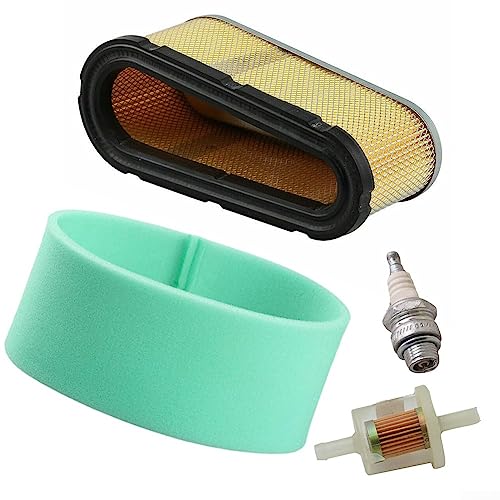 DAZZLEEX Filtre à air pour Combo, kit d'entretien de filtre à air, pré-filtre à air de rechange 12HP-15HP 493909 496894 pour tondeuses tracteurs
