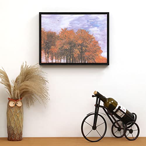 Image of Floating Canvas Frame for 6x8 Inch Painting 0.6-0.8 inch Deep,Black | Set of 2,Easy Framing,Floating Frames for Landscape Portrait Bedroom Hallway Entryway Decor,Horizontal or Vertical Display