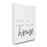 Stupell Industries Its So Good to Be Home Typewriter Typography Canvas Wall Art, 24 x 30, Design by...