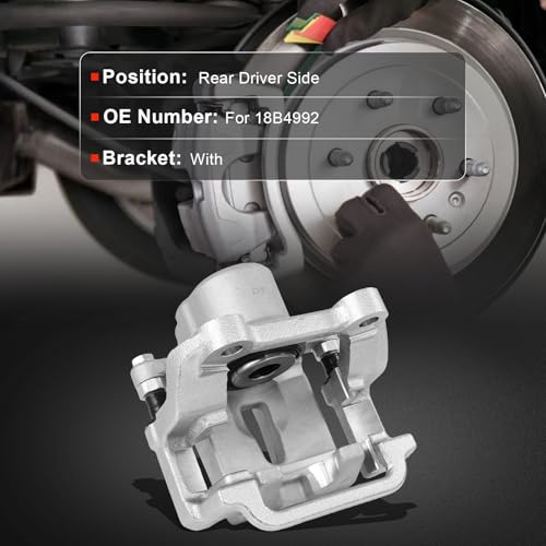 Image of cciyu Rear Left Brake Caliper Assembly w /Bracket 18B4992 2005-2021 For Chrysler For 300,2011-2021 For Dodge For Challenger,2006-2022 For Dodge For Charger,2005-2008 For Dodge For Magnum