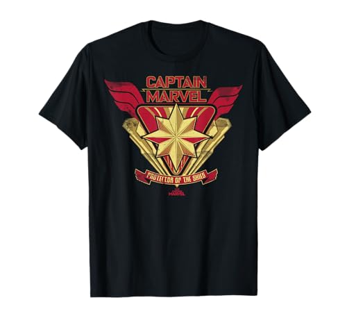 Marvel Captain Marvel Protector Of The Skies Star T-Shirt
