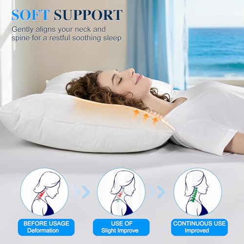 Zalmureta Goose Down and Feather Pillow Set of 2 - KG - JD1 by Zalmureta - Used condition - Image 3
