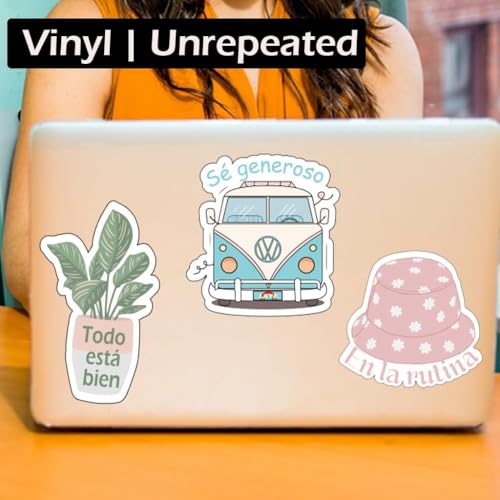Image of 200pcs Spanish Motivational Decal for Teachers and Students | Inspirational Stickers | Positive Quote for Journaling Scrapbook, Vision Board