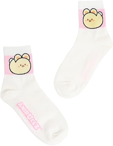 Anirollz Calcetines tobilleros para mujer con estampado de animales Compresión, comodidad, colorido, transpirable Cachorro gatito para tobillo,