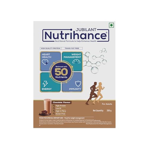 Image of Complete Nutritional Drink Powder In Chocolate Flavour 50 Vital Nutrients | Promotes Heart Health Immunity Building Weight Management Energy Booster (200 Gm) X Pack Of 4