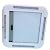 RV Roof Window, Caravan Skylight Trailer Roof Window Hatch with LED Light, RV Roof Vent Kit with White Net and Sunshade, 70° Opening Angle Clamping Installation Hole Size 27.6x19.7in/700x500mm