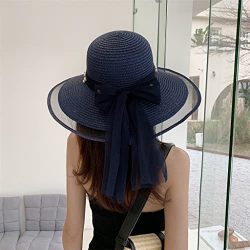 Capeline femme pliable grand bord anti soleil pour voyage et plage