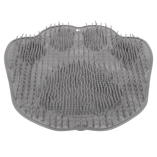 Toyvian Tapis de Bain Antidérapant avec Ventouses Masseur de Mural pour Nettoyeur de Peau Tpr Massage et Circulation Améliorés