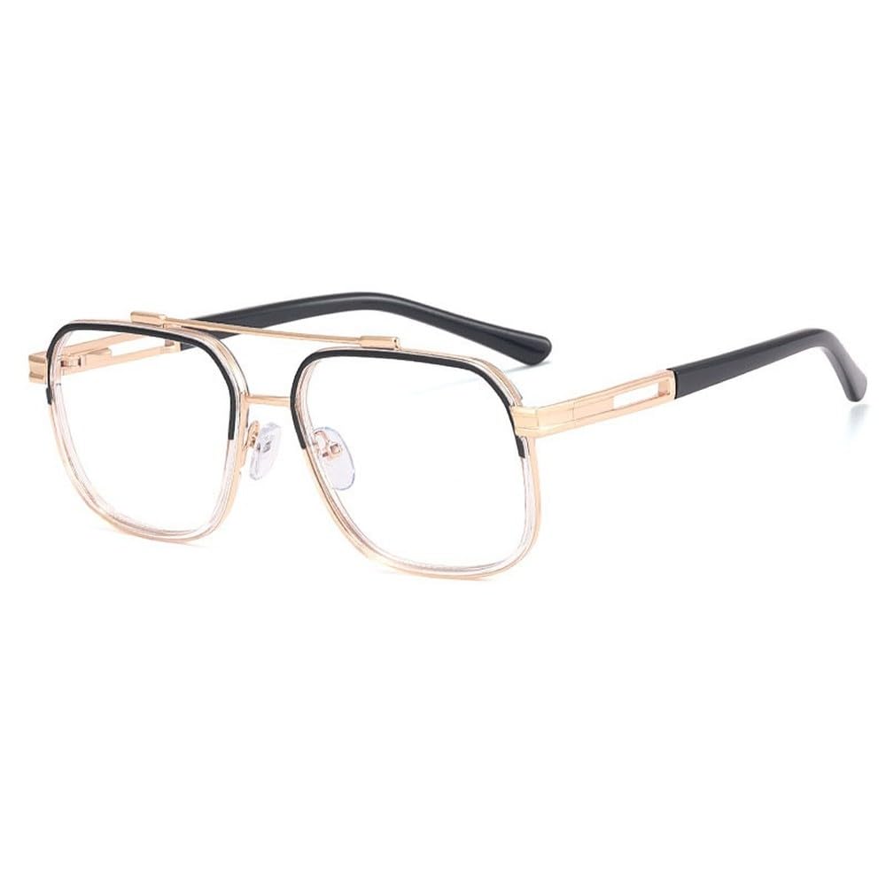Okulary komputerowe w oprawkach Fashion Square Frames w stylu retro