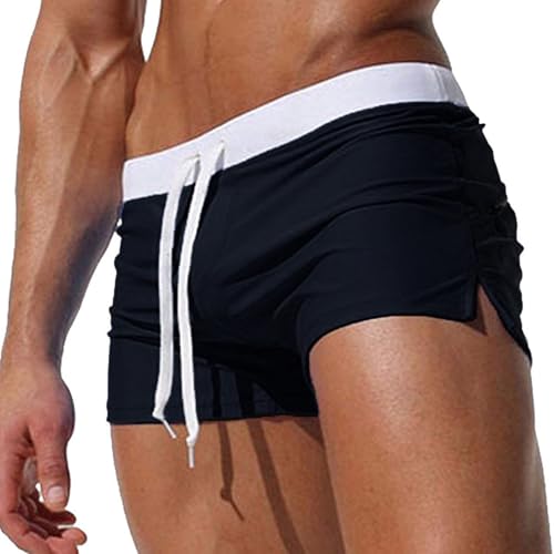 TOFOTL - Short Sexy Homme Caleçon de Bain Bronzant Maillot Bain Unie Fantaisie Transbronzant Surf Calecon Sexy Strings Boxer Piscine Homme Sport Plage Piscine Livraison Avant Noel XL