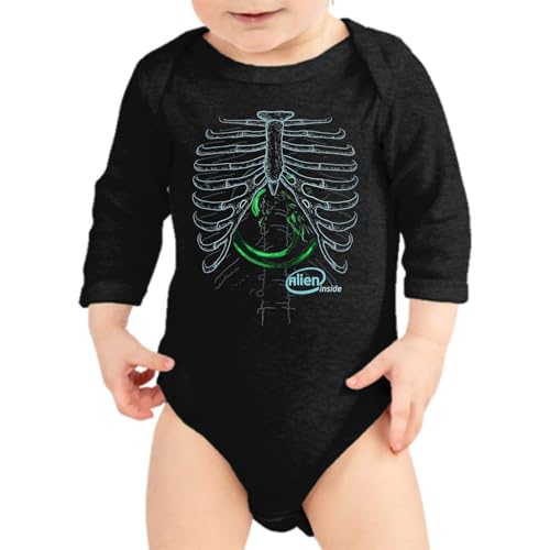 the Fan Tee Body Manga Larga de Bebe Peliculas Alien Horror en el Espacio Profundo 030 3 Meses