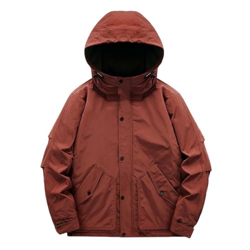 Chaqueta de algodón informal de cuello alto que garantiza máxima protección y confort