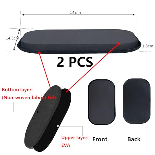Hayaww Gliding Discs Gleitscheiben Fitness Sliders Gleitscheiben Für Training Fitness Disc Slides für Fitnessstudio Slider-Übung core Fitness Scheibe für Hause Gym Training Bauch Workouts (A)