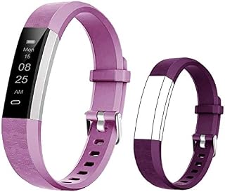 BIGGERFIVE Fitness Tracker Watch for Kids Boys Girls Teens, Pedometer Watch, Activity Tracker, Sleep Monitor, Calorie Counter, Silent Alarm Clock, IP67 Waterproof Step Counter Watch (Dual Straps)
