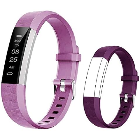 BIGGERFIVE Fitness Tracker Watch for Kids Boys Girls Teens, Pedometer Watch, Activity Tracker, Sleep Monitor, Calorie Counter, Silent Alarm Clock, IP67 Waterproof Step Counter Watch (Dual Straps) Cover