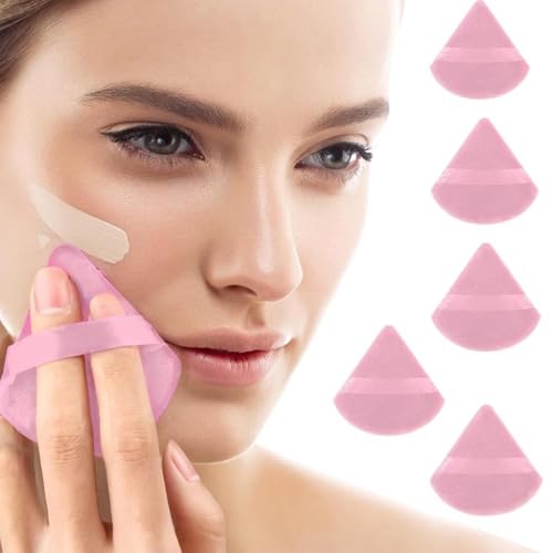 6 Pcs Powder Puffs Makeup Puffs for Powder Makeup Applicator,Pink