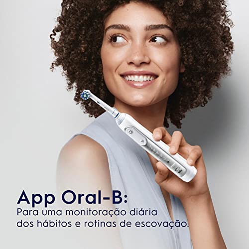 Escova Elétrica Recarregável Oral-B Genius 8000 Bivolt + 2 Refis Sensi Ultrafino e CrossAction