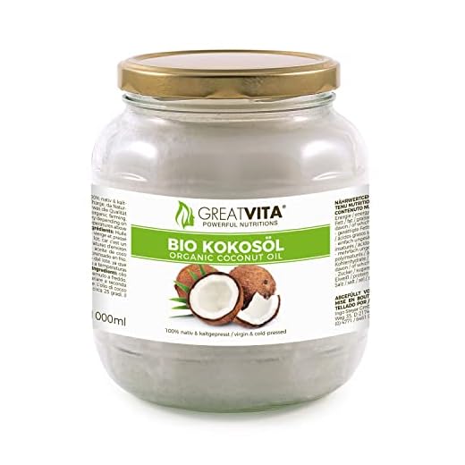 Aceite puro de coco virgen extra orgánico MeaVita 1 Litre (1 X 1000 ml)