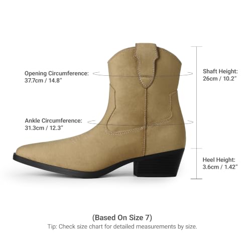 Dream Pairs Women's Faux Suede Slip-On Ankle Booties w/ Block Heel (4 colors) - image 4