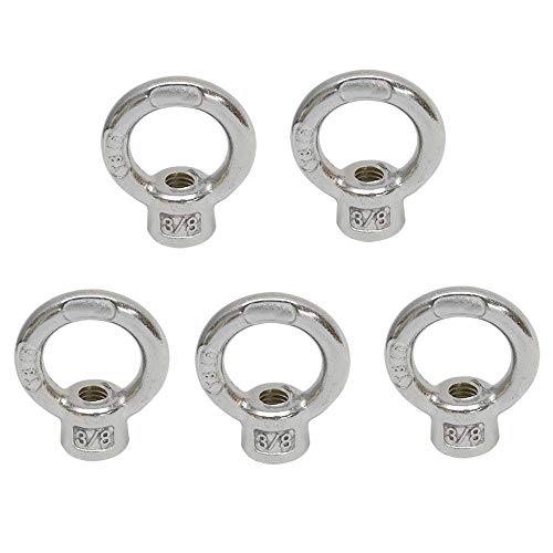 5 PC Stainless Steel MARINE LIFTING EYE NUT RING 3/8