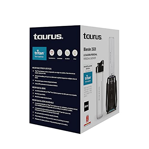 Taurus|Blender 2 Go!| Personal Blender Bpa Free |2 Bottles 2Go! 16Oz| 2 Speed Control |Easy Fit System|300 Watts Of Power| Compact Design |Easy Cleaning #TOP6