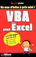 VBA pour Excel 2742964746 Book Cover