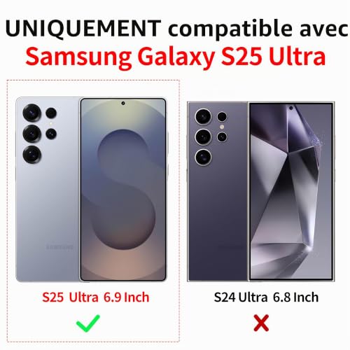 Housse Samsung S25 Ultra transparente fleurie rigide anti-choc