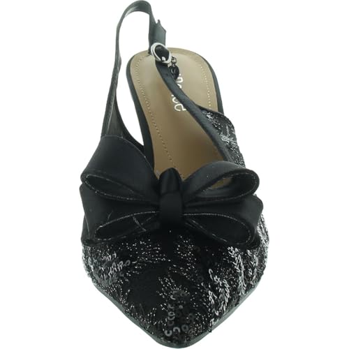 J.Renee Women's Green Deloris Dressy Glamorous Slingback Heeled Sandal3