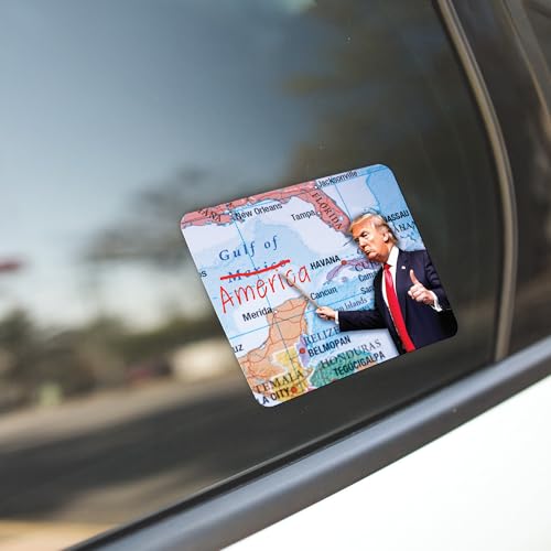 Image of Gulf of America Funny Peel and Stick Sticker Decal - Vinyl Bumper Sticker for Cars, Laptops, and More - 5.5 Inches
