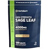 Sage Tablets for During Menopause 4000mg | High Strength Supplement | 120 Vegan Tablets | By Horbaach