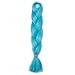 Produktbild Braids Extensions Flechten Hair Extensions Crochet Haar Kunsthaar Kanekalon Colorful Himmelblau 1pcs-24"-100g