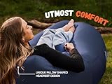 WEKAPO Inflatable Couch Air Lounger Chair - Camping & Beach Accessories, Portable Blow up Sofa for Hiking, Lawn, Indoor/Outdoor Movies & Music Festivals. Lightweight and Easy to Set Up Air Hammock - Image 6