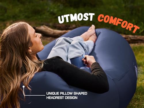 image for WEKAPO Inflatable Couch Air Lounger Chair - Camping & Beach Accessorie