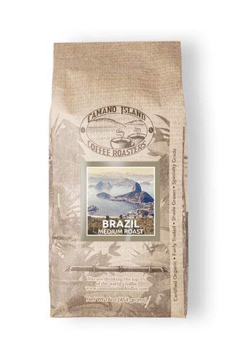 camano island coffee roasters - Camano Island Coffee Roasters Organic Brazil Medium Roast Coffee Fresh Premium USDA Certified Organic, Shade Grown, Fair Trade, and Ethical