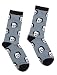 Out of Print Unisex Edgar Allan Poe-ka Dot Socks Large Grey