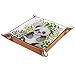 Panda mignon Plateaux de valet pour hommes et femmes, plateaux en cuir microfibre, arrière-plans à motifs multicolores, panneaux de rangement de bureau pour porte-monnaie mobiles