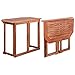 vidaXL Akazie Massiv Balkontisch Klapptisch Gartentisch Terrassentisch Tisch