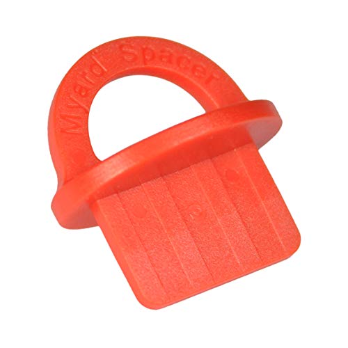 Myard Red 20 Packs 1/8 Inch Deck Spacer with Bright Color Easily Spotting, Easy Pull, Deck Board Jig Spacer Rings for Pressure Treated, Composite, PVC, Plank, Hardwood Decking Tool (DJS3.2)