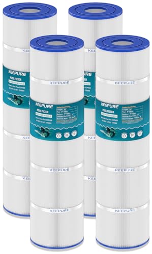 KEEPURE CCP420 Pool Filter Cartridges Compatible with PCC105-PAK4, Clean and Clear Plus 420, 178584, C-7471,817-0106,FC-6470,R173576,4x105 Sq.Ft, 4Pack