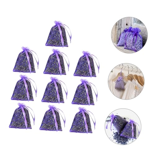 10 piezas sacos aromáticos de lavanda para armario y auto miniatura 4