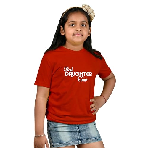 Image of Dad Daughter Combo T-Shirts Best Dad Ever Best Daughter Ever Red