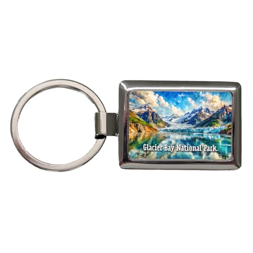 Blooza Blooza Glacier Bay National Park Alaska Rectangle Metal Keychain