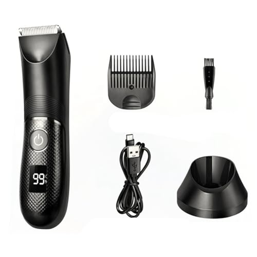 Tondeuse pour poils du corps rechargeable et étanche avec sa lame en céramique