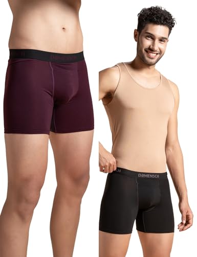 Image of DAMENSCH Mens Regular Fit Premium Cotton Blend Boxer Brief | Innerwear Men, Men Boxers, Underwear for Men, Shorts for Men, Inner for Men, Briefs for Men