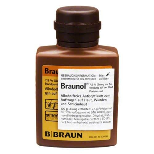 Braunol Lösung alkoholfreies Antiseptikum 100 ml Lösung
