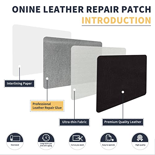 Leather Repair Patch，Leather Repair Tape, 12 x 48 inches Leather Repair Patch for Furniture,Vinyl Repair kit，Leather Couch Patch，for Sofas, Furniture, car Seats, (Dark Brown No.2) - Thumbnail 3